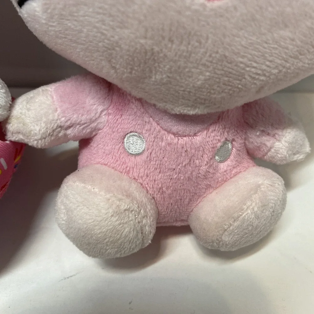 Hello Kitty Plush Set Of 2 White Pink 6 Inch Cupcake Cute Finds‎ HG2